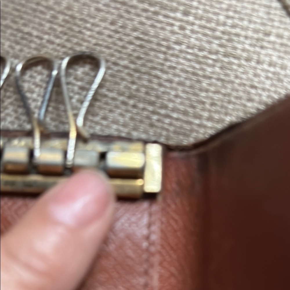 6 Key Holder Louis Vuitton Dark Brown Monogram Wallet - Picture 5 of 9
